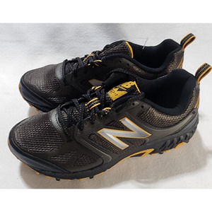 new balance 412 v3 men's trail running shoes black/brown and yellow size-8